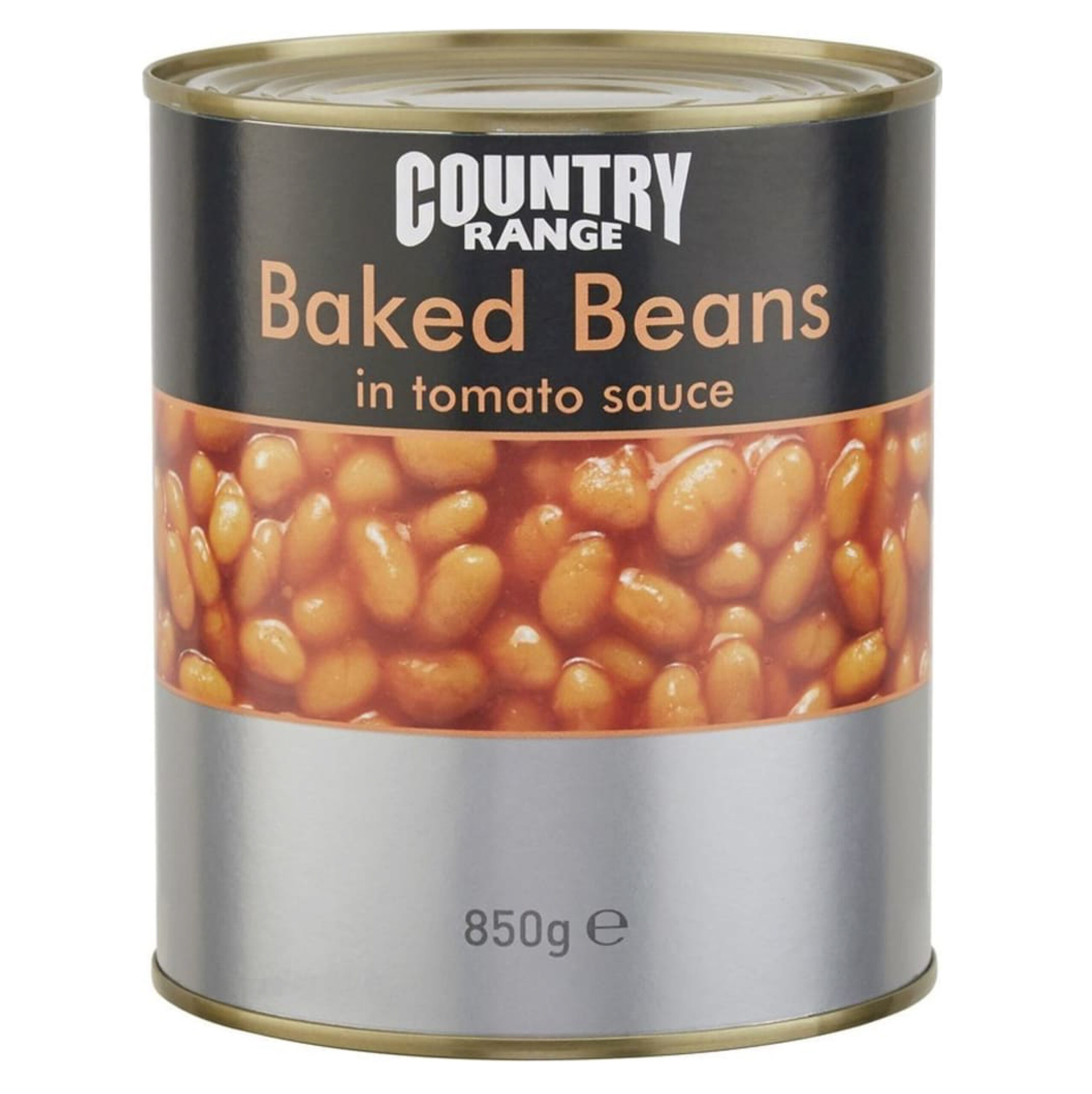 1050740 Country Range Baked Beans In Tomato Sauce - 6x850g - Image 1