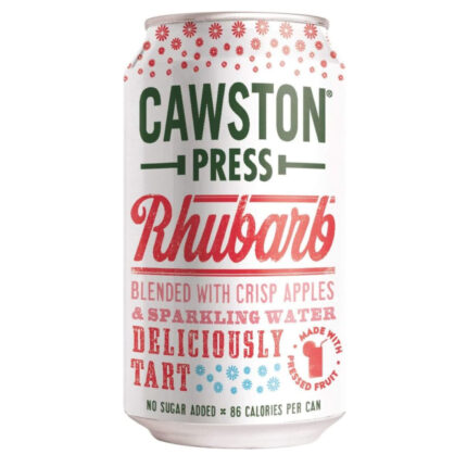 Cawston Press Sparkling Rhubarb Water (can) - 24x330ml