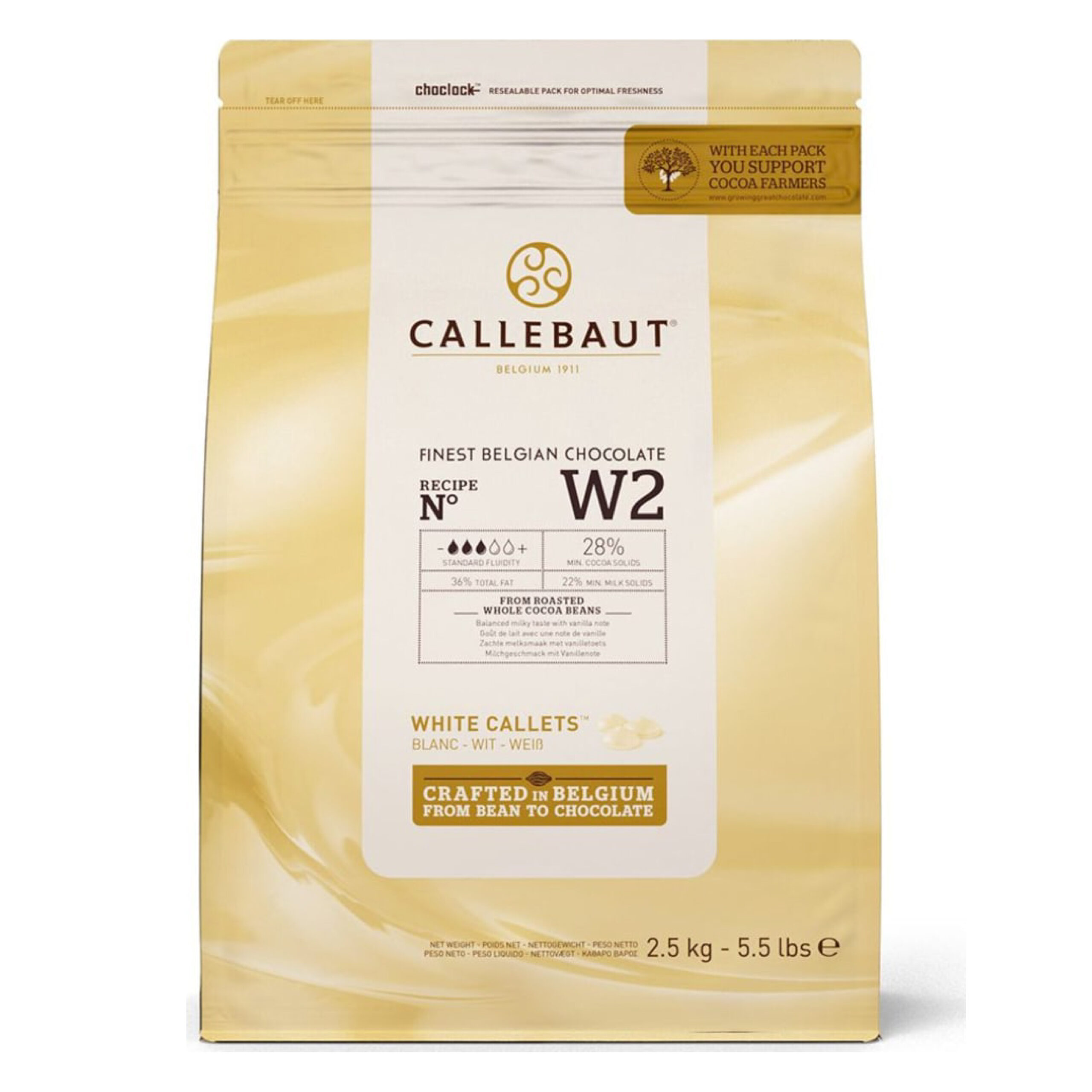 Callebaut White Callets - 1x2.5kg