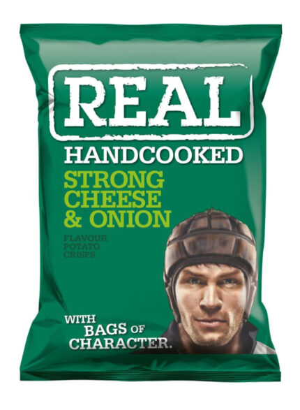 Real Strong Cheese & Onion Crisps - 48x35g