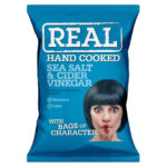 Real Hand Cooked Sea Salt & Cider Vinegar Crisps - 48x35g