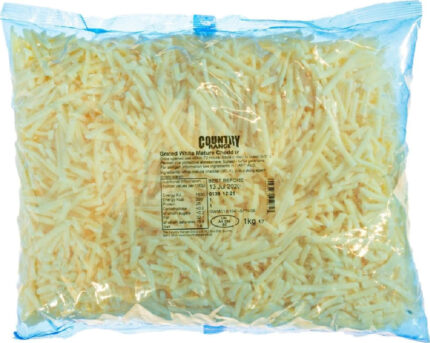 Country Range Mature Grated Cheddar Cheese - 1kg