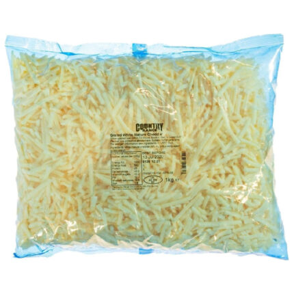 Country Range Mild Grated Cheddar Cheese - 10x1kg