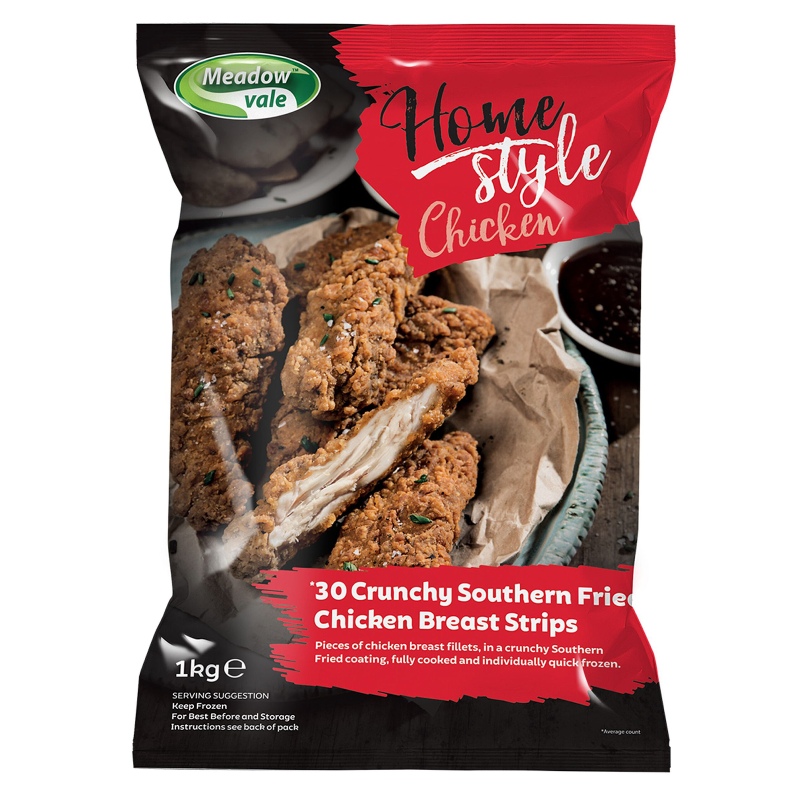 865150 Homestyle Southern Fried Chicken Strips - 4x1kg - Image 1
