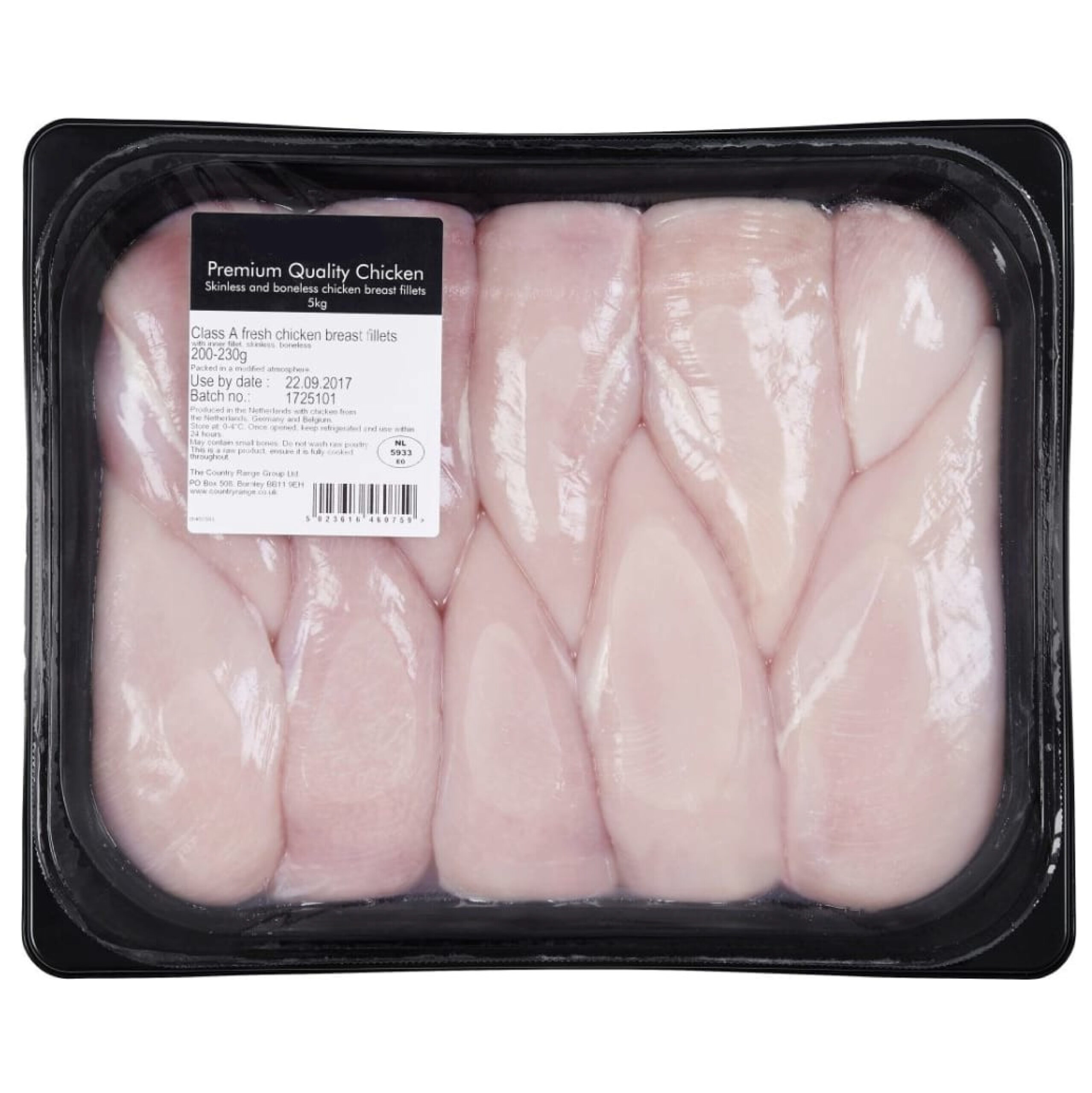 900820 Chicken Breast Fillet 200-230g - 1x5kg - Image 1
